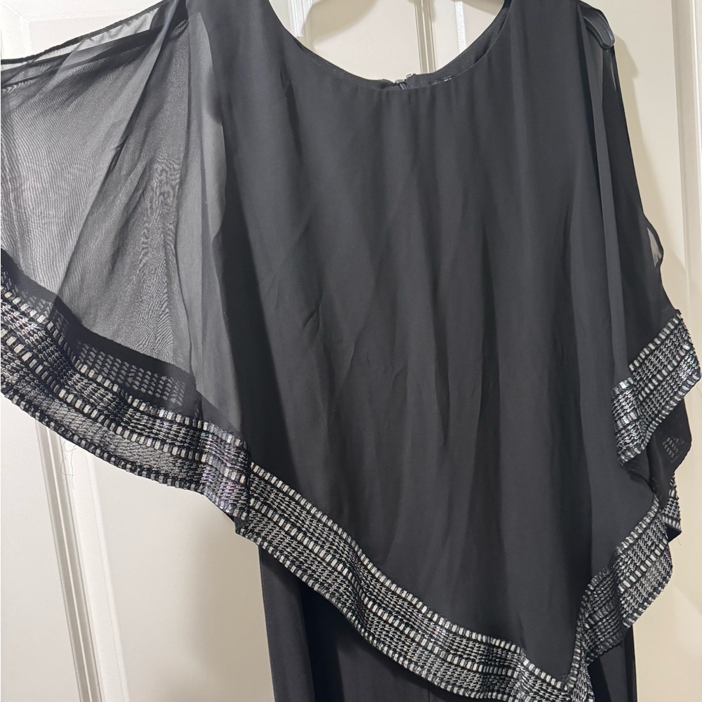 SLNY Black and Silver Jumpsuit - Picture 3 of 5